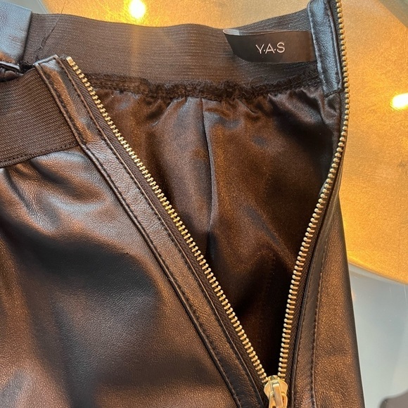 Y.A.S Black Faux Leather Skirt - Picture 8 of 15